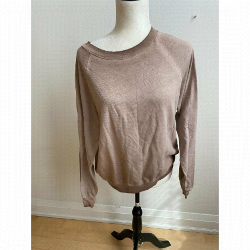 TREASURE & Bond BNWT Womens Sz XSmall Oil Wash Brown Sweatshirt